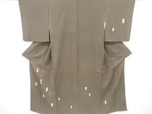 短冊に草花模様刺繍訪問着